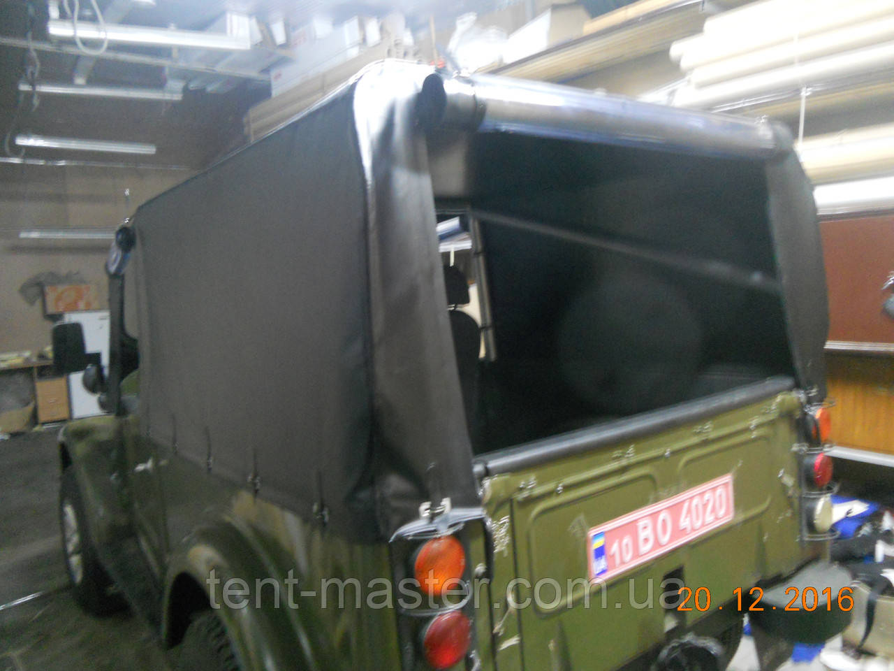 Оздоблення кабіни ГАЗ 69 ПВХ тканиною