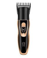 Чоловічий набір Geemy GM-595 3в1 для догляду за волоссям, бородою, триммер для носа, бритва, 3 насадки, фото 5