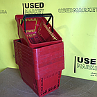Кошик покупця пластиковий, вживаний, на 22 літри, колір: червоний. Польща, фото 5