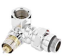 Клапан радіаторний хром Danfoss RA-NCX DN 15 осьовий (правий) термостатичний 013G4239