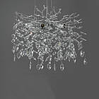 Сучасна кришталева люстра Гліцинія на 6 ламп G9 колір каркасу хром D-719-460CH, фото 3