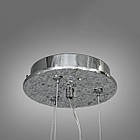 Сучасна кришталева люстра Гліцинія на 6 ламп G9 колір каркасу хром D-719-460CH, фото 2