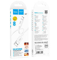 Кабель для зарядки Lightning iPhone Hoco X87 Magice 1m/2,4A білий