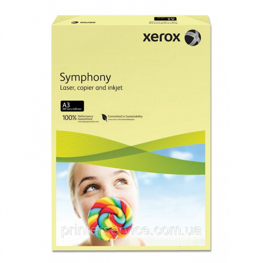 Кольоровий папір Xerox SYMPHONY Pastel Yellow (160) A4 250л.