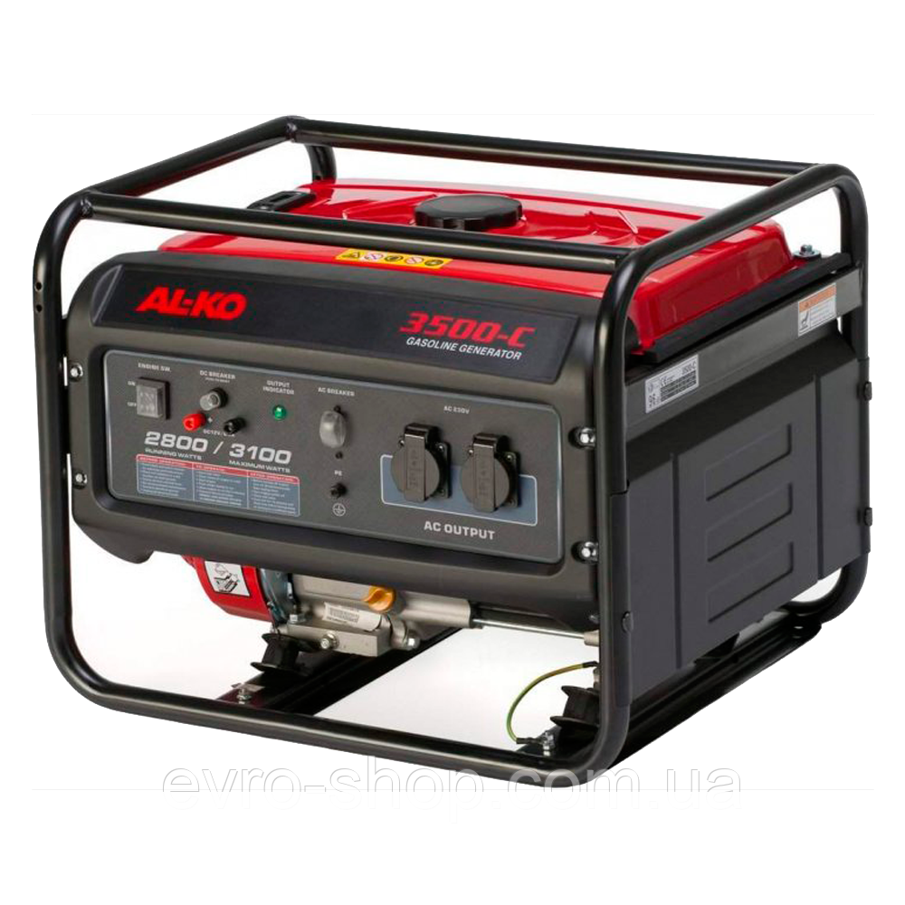 Малошумний бензиновий генератор AL-KO 3500 C граничною потужністю 3.1 кВт, фото 1