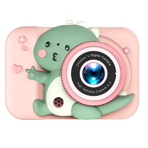 Дитячий фотоапарат Q6 DINOSAUR pink