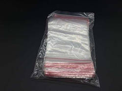 Пакет із замком zip-lock поліетиленовий 12х18 см. 95 шт/уп. Пакет Гріппер для зберігання дрібних деталей / Пакет із замком