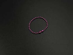 Ланцюжок кульковий металевий 110 мм фіолетовий колір 2,4 мм для декорування та рукоділля / Ланцюжок кульковий металевий 110 мм