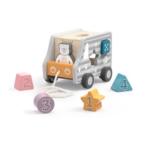 Розвиваюча дерев'яна каталка-сортер Машинка від Viga Toys