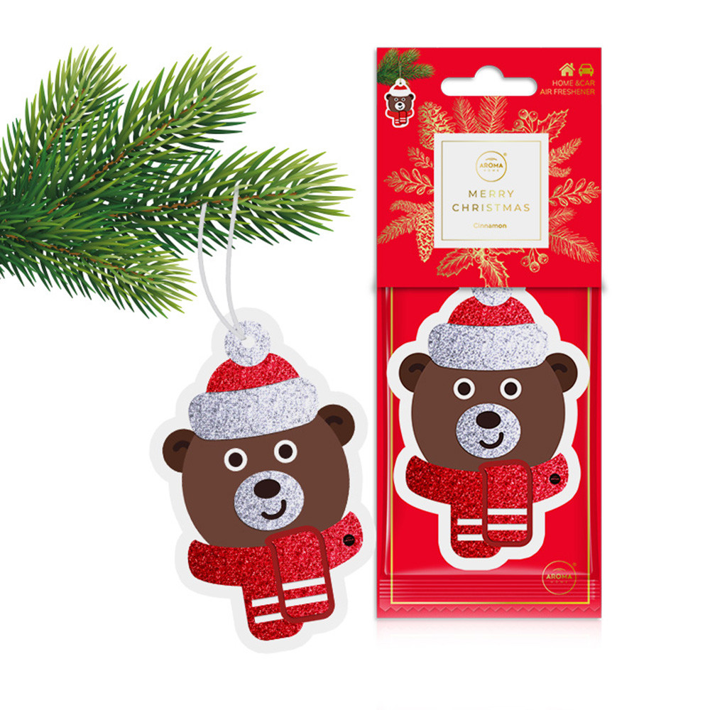 Ароматизатор "Ведмідь" Aroma Home Merry Christmas - Cinnamon (836865)