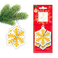 Ароматизатор "Сніжинка золота 3D" Aroma Home Merry Christmas - Cinnamon (837237)