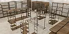 Стійка торгова 25 овал, 1650х1000мм. Рейл вішало для одягу до магазину, фото 8
