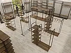 Стійка торгова 25 овал, 1650х1000мм. Рейл вішало для одягу до магазину, фото 9