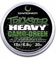Повідцевий матеріал Gardner TRICKSTER HAVY камуфляжний зелений чорний (camo green black)