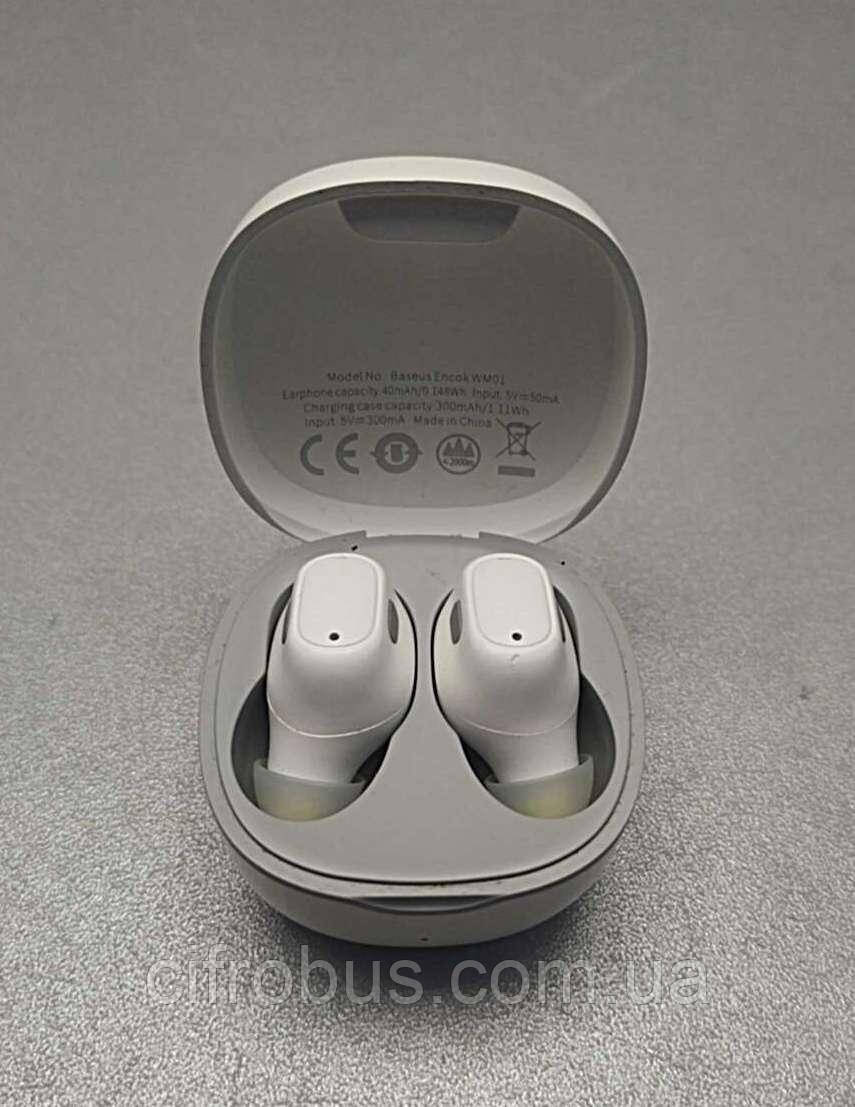 Навушники Bluetooth-гарнітура Б/У Baseus Encok WM01