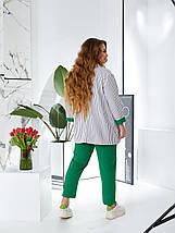 Стильний жіночий костюм, тканина "Льон" 48, 50, 52, 54 розмір 48, фото 5