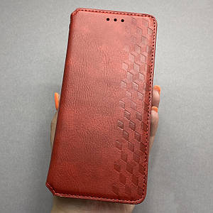 Чохол-книга для Xiaomi Mi 11 шкіряна книжка c підставкою на телефон сяомі мі 11 червоний rhm