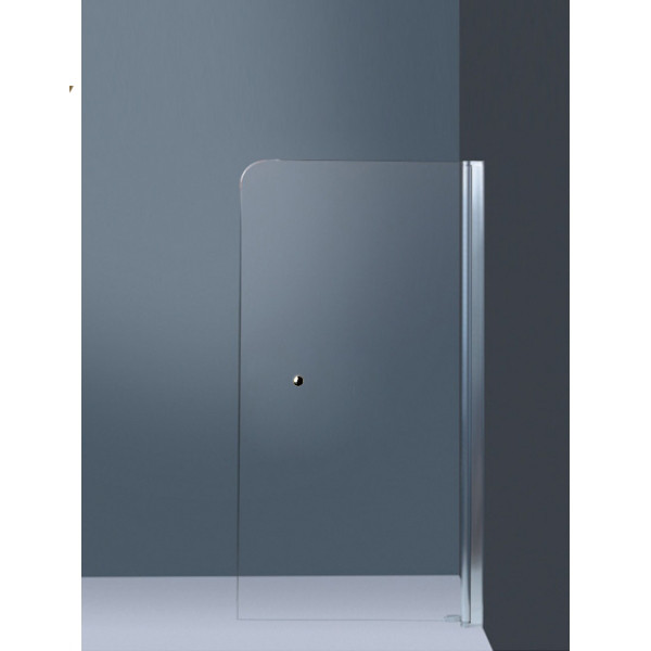 Штора для ванної скляна Atlantis PF 04 140х90 см розпашна прозоре скло 6 мм