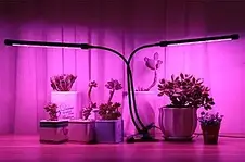 Світлодіодна фітолампа для росту рослин і розсади ZW-2 Повний спектр 2 голови LED DAS YU227, фото 3