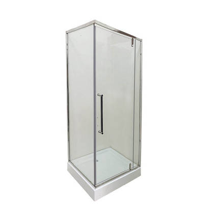 Душова кабіна Veronis KN 16 09 90х90х190 см без піддону прозоре скло розпашні двері, фото 1