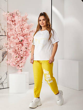 Стильний жіночий костюм, тканина "Льон" 48, 50, 56, 58, 60, 62, 66 розмір 48, фото 3