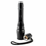 Ручний аварійний ліхтар Police 8668-T6, Потужний світлодіодний ліхтар ручний металевий ED-45, фото 10