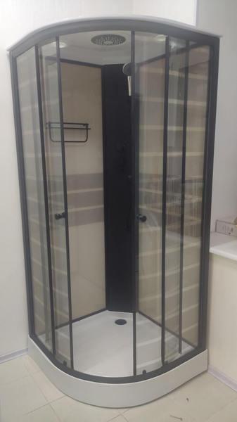 Душовий бокс Atlantis SE 51 DANA 90х90х225 см на низькому піддоні тоноване скло розсувні двері