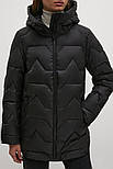 Подовжена зимова куртка Finn Flare FWB110137-200 Down fill чорна S, фото 3