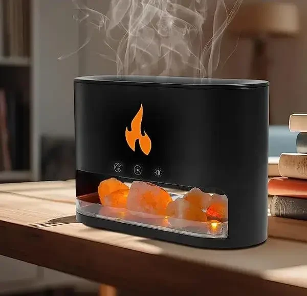 Лампа зволожувач повітря Docsal Flame, розсіювач аромату 3в1 SV227