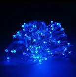Xmas Гірлянда 30 Led 3M (Copper) на мідному дроті (Крапля роси) B BLUE від батарейок+USB SV227, фото 3
