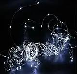 Xmas гірлянд 30 Led 3M на мідному дроті (Крапля роси) W WHITE від батарейок + USB (300) HS HS SV227, фото 4