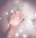 Xmas гірлянд 30 Led 3M на мідному дроті (Крапля роси) W WHITE від батарейок + USB (300) HS HS SV227, фото 5