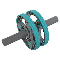 Фітнес-набір Yogaplus 3 в 1 колесо для преса гантелі упори Multipurpose compact fitness set, фото 6