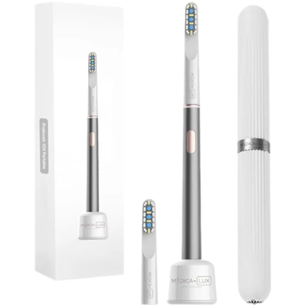 Електрична зубна щітка Medica+ LUX 10Х Portable Grey