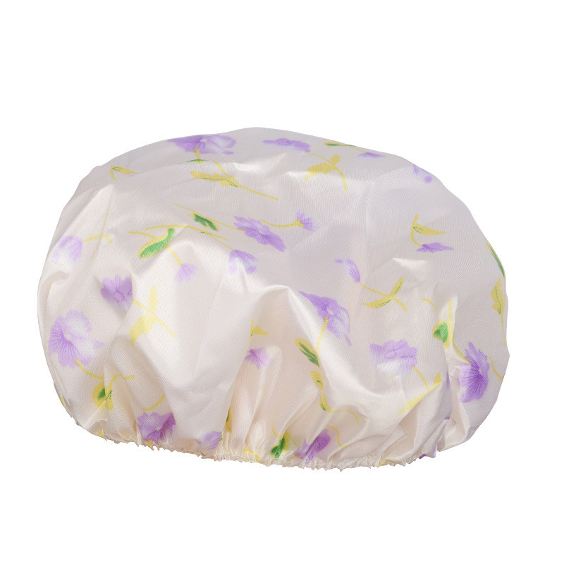 Водонепроникна шапочка для душу Hots Professional Shower Cap з атласним друкованим принтом (HP88005)