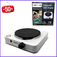 Електрична настільна плита дискова електроплита для дачі плита побутова електроплита 1200w HVE