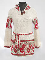 Туніка жіноча Маки з капюшоном