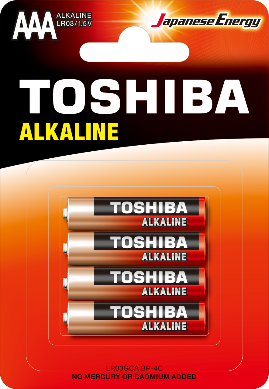 Батарейка Toshiba Alkaline LR03 AAА (ціна за 4 шт)