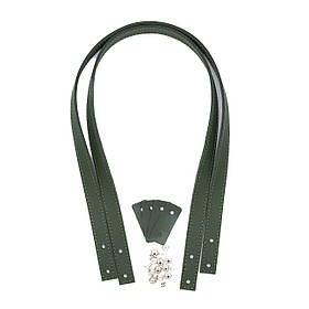 Ручки двосторонні на гвинтах для шопперів (70*2 см), колір Зелений