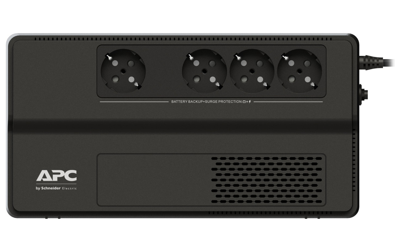 Джерело безперебійного живлення APC Easy-UPS 800VA, Black, 450 Вт, 4xSchuko, AVR, IP20, 161x93x305 мм, 5.3 кг (BV800I-GR)