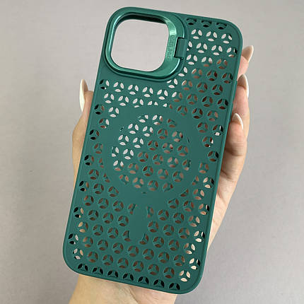 Чохол для Apple iPhone 11 силіконовий чохол з підставкою на телефон айфон 11 зелений k2n, фото 1