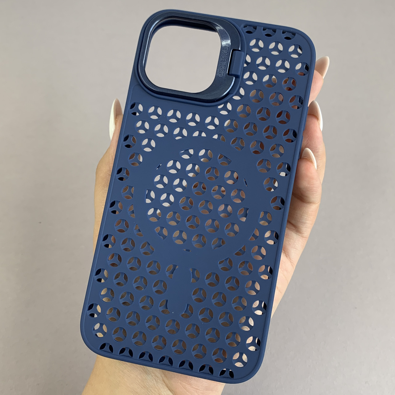 Чохол для Apple iPhone 11 силіконовий чохол з підставкою на телефон айфон 11 синій k2n