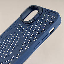 Чохол для Apple iPhone 11 силіконовий чохол з підставкою на телефон айфон 11 синій k2n, фото 4