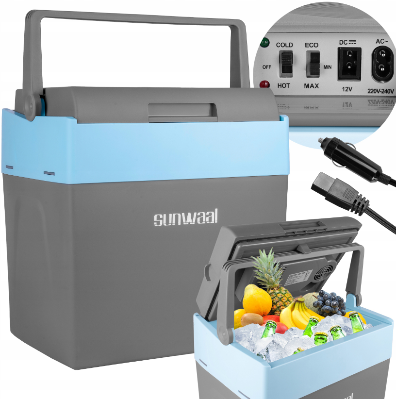 УЦІНКА! Автохолодильник MalTec 25л 12В/230В сірий (Польща), фото 1