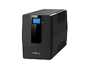 Джерело безперебійного живлення NJOY Horus Plus 800 (PWUP-LI080H1-AZ01B) Lin.int., AVR, 2 x евро, USB, LCD, пластик