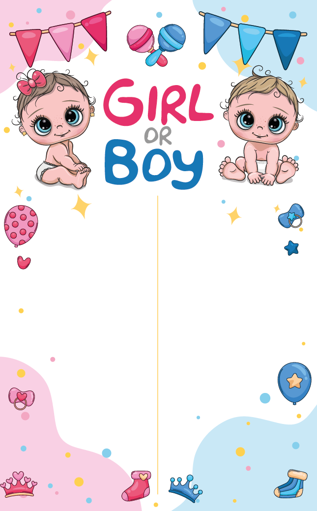 Плакат для Гендер Пати Girl or Boy 75х120 см: продаж, ціна у Харкові ...