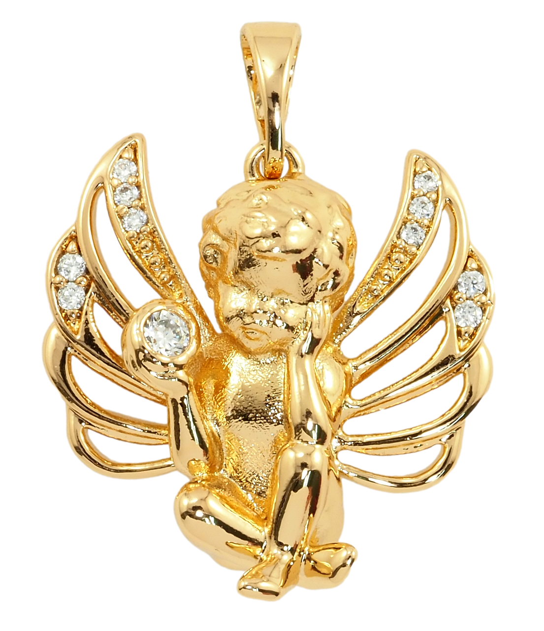 Кулон Xuping Позолота 18K "Янголятко" для ланцюжка до 5мм