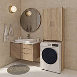 Шафа для пральної машини MebelProff ПВ-8, пенал під пральну машину, шафа пенал у ванну кімнату, фото 4