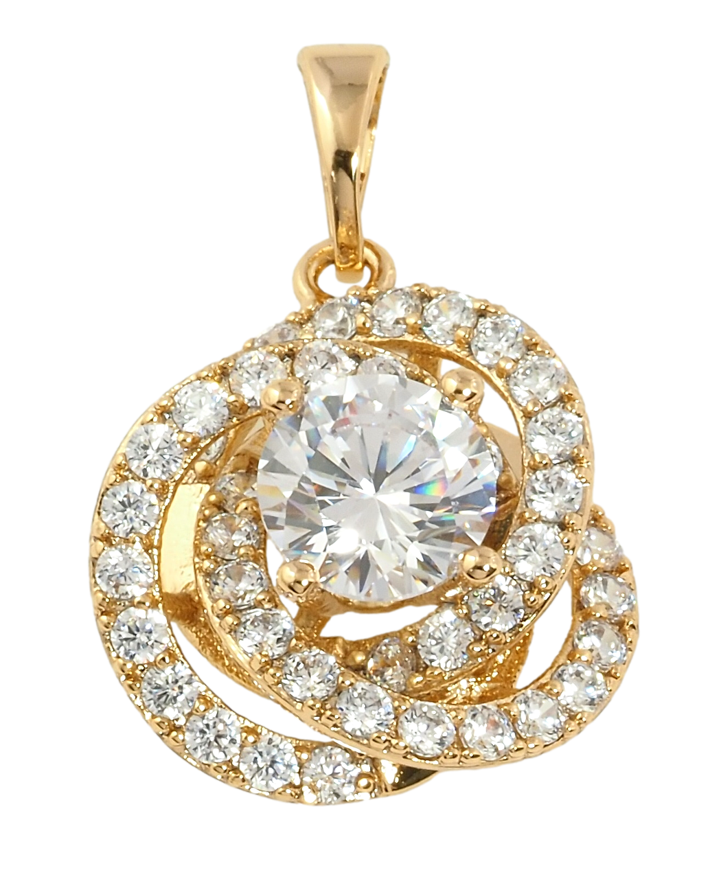Кулон Xuping Позолота 18K "Кристальний блиск" для ланцюжка до 5мм
