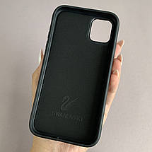 Чохол для Apple iPhone 11 чохол Swarowski з MagSafe з магсейф на телефон айфон 11 чорний l9h, фото 2